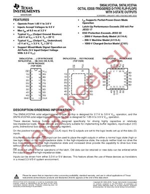 SN74LVC374APWR datasheet  